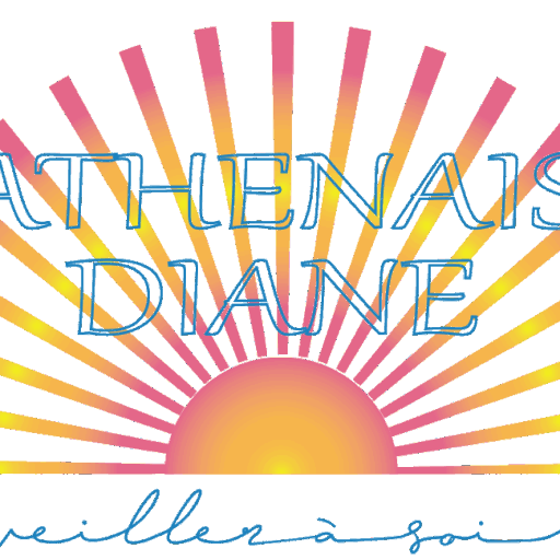 logo athenais dianne, soleil couchant